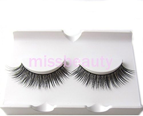 1 pair luxurious Natural Cross Winged Authentic Mink False Eyelashes