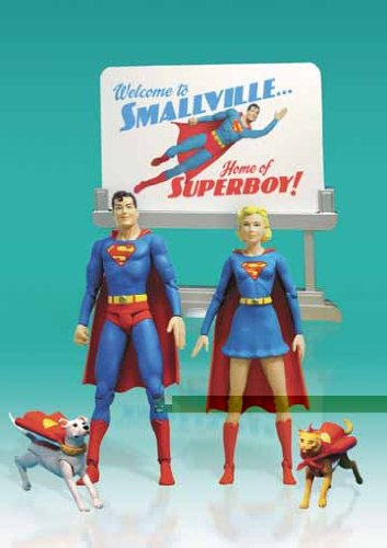 Classic Silver Age Supergirl & Superboy Deluxe Action Figure Set