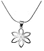 Sterling Silver Open Flower Pendant, 18