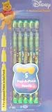 Disney 5-Pack Pop-A-Point Pencils Set featuring Winnie The Pooh & Tigger Too