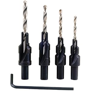 Vermont American 16615 4 Piece #6 to #12 Standard Shank Predrill and Countersink... by Vermont American