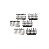 Department 56 Spooky Wrought Iron Fence Set of 6