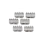 Department 56 Spooky Wrought Iron Fence Set of 6