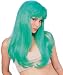 Adult Green Mermaid Costume Wig (Size:Standard)