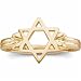 Rich 18Kt. Yellow Gold. Judaica Star of David Ring