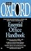 Book The Oxford Essential Office Handbook (Oxford Essential)