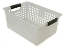 Plastic Mesh Baskets with Handles - Large Clear - Set of 3 by Iris