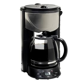 Maxi-Matic EHC-646T Elite Platinum 12-Cup Programmable Coffee Maker, Black/Stainless