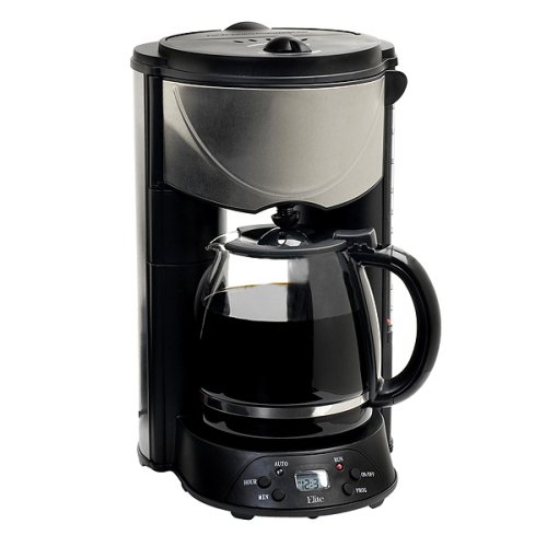 Maxi-Matic EHC-646T Elite Platinum 12-Cup Programmable Coffee Maker, Black/Stainless