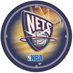 New Jersey Nets Wall Clock - Basketball Sports Merchandise