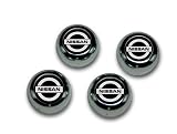 Nissan New Style Logo Chrome ABS Snap Caps