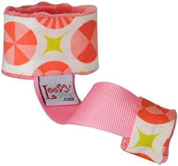 Loopy Gear Baby Rattle and Toy Holder ~ Choose Pattern (Dinner Candy)