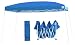 E-Z UP DMS0812BL  8' x 12' Blue Dome II