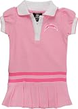 San Diego Chargers Girls Pink 4-6 Rib Dropped Waist Polo Dress