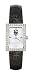 New York Mets Ladies Allure Watch Black Leather Strap