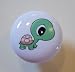 Turtle Baby Big Eyes Ceramic Cabinet Drawer Pull Knob
