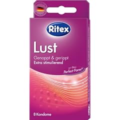 Ritex "Lust" Kondome genoppt und gerippt, 8 St�ck, 4488