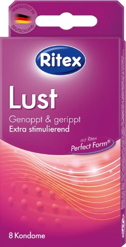 Produkt-Bild: Ritex "Lust" Kondome genoppt und gerippt, 8 St&uuml;ck, 4488