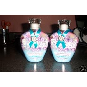 2 LOT SPELLBOUND QUAD DARK BRONZING SILICONE TANNING LOTIONS 10