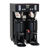 BUNN 34600.0001 BrewWISE Dual Thermo Fresh Digital Brew Control 120/240V Black Funnel Lock Lock Brewer