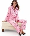Charter Club Pajamas, Bright Nights Flannel Button Front