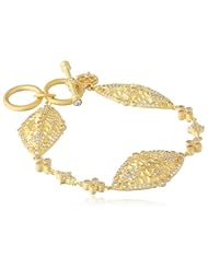 Freida Rothman Belargo Jewelry Marquise Maltese Station Toggle Bracelet, 7"