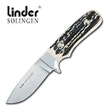 Linder Hunter Knife Stag 8 Inch
