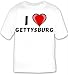 Apparel : I Love Gettysburg T-shirt
