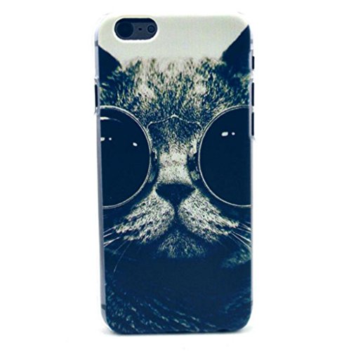 Funny Picture Hard Back Case For Apple iPhone 6 Plus (5.5-inch) Bundle with Screen Protector and Stylus Pen image – Eyes Cats