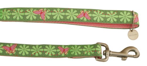 Premier Bark Avenue 3/4-Inch by 6 Foot Dog Leash, Beautiful Butterflies
