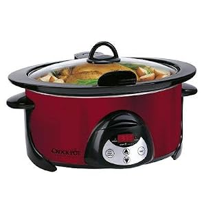 Crock-Pot Oval Programmable Crock Pot - Metallic Red (5.5 qt.) by Rival