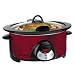 Crock-Pot Oval Programmable 5.5-qt. Crock Pot - Metallic Red