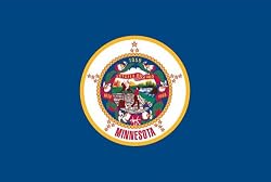 Valley Forge Nylon Minnesota State Flag, measures 3-Foot x 5-Foot