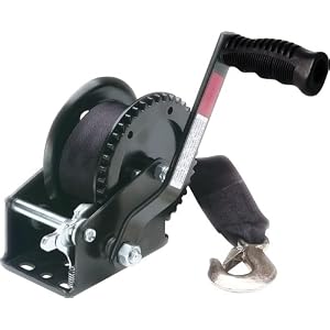 Unified Marine 50080525 Trailer Winch with Strap (1200Lb) by