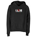 Sweatshirt Woman Black " I Love Luxembourg " Belgium City
