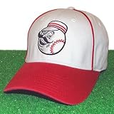 Cincinnati Reds White/Red Pastime Piping Adjustable Hat