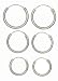 Italian Sterling Silver Endless Hoope Earring Set