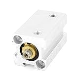 uxcell エアシリンダ アルミニウム材質 ニューマチックアクセサリー シングルロッド KSDA12x25