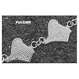 Purdue Boilermakers Solid Sterling Silver Speed Train Bracelet 7 1/2''