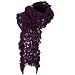 Crinkle Knit Scarf - Plum W31S44B