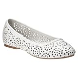 Women's Merona® Mary Chop-Out Ballet Flats - White