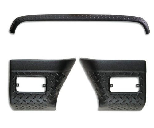 Bushwacker TrailArmor Hood Stone Guard and Front Corners, for the 1997 Jeep Wrangler