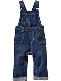 Old Navy Cuffed Denim Overalls For Baby
