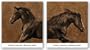 Eastward and Westward Gallop Set by Robert Dawson 36"x36" Art Print Poster