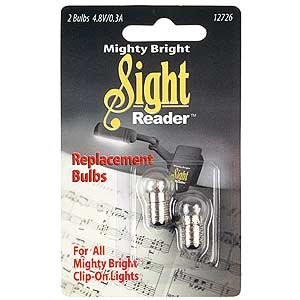 MusicalInstruments: Mighty Bright Sight Reader Replacement Bulbs  2 pak 