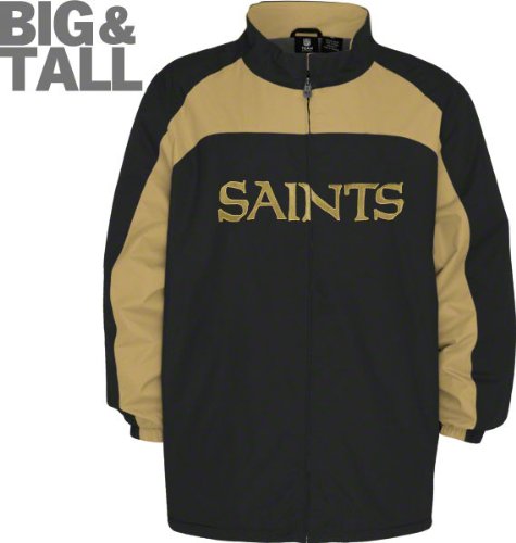 New Orleans Saints Big & Tall Sealed Full Zip Polyester Jacket