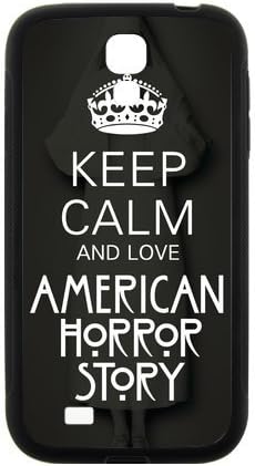 Hot TV Series AHS Keep Calm and Love American Horror Story Cover Case for Samsung Galaxy S4 (Laser Technology)
