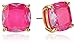 kate spade new york Enamel Small Square Pink Stud Earrings