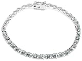 Sterling Silver Blue Topaz Bracelet, 7.25