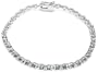 Sterling Silver Blue Topaz Bracelet, 7.25"